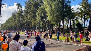 2024 Honolulu Marathon live recording，huge crowds and picturesque scenery [upl. by Leuqer]