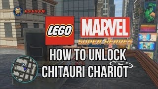 How to Unlock Chitauri Chariot  LEGO Marvel Super Heroes [upl. by Palestine]