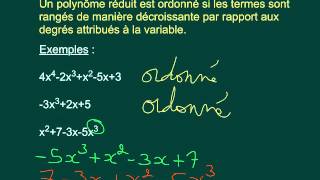 32 Les polynômes vocabulaire [upl. by Lac]