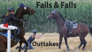 Horseriding Fails Falls amp OUTTAKES [upl. by Maxantia]