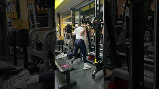 Bulgarian split squat in smith machine [upl. by Donal]