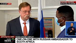 Ukraine refuses to surrender Mariupol to Russia I Russian ambassador to South Africa Ilya Rogachev [upl. by Amoakuh]