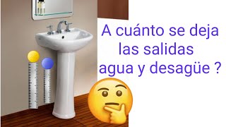 ALTURA ideal para salidas de agua y desague para lavaderos [upl. by Moneta]