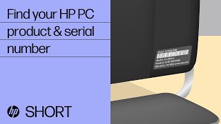 Find your HP computer product amp serial number  HP Support [upl. by Yhtrod]