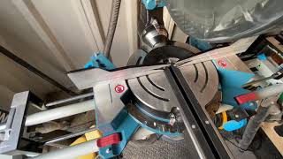 Recalibrating the Erbauer EMIS254S compound mitre saw 👍🏻🇬🇧 [upl. by Yelhsa]