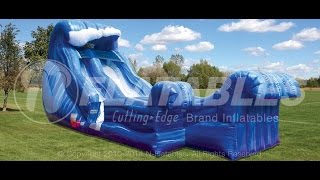 Wild Wave Jr 19 Foot WetDry Inflatable Slide [upl. by Esilrac668]