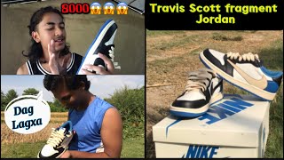 8000 ko jhutta😱😱Jordan 1 travis scott fragment unboxing  Kati mangio😱😱 [upl. by Musetta684]