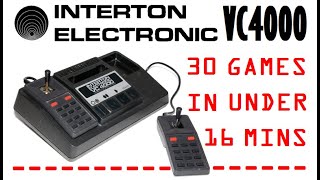 30 Interton VC4000 Games In Under 16 Minutes [upl. by Nryhtak794]