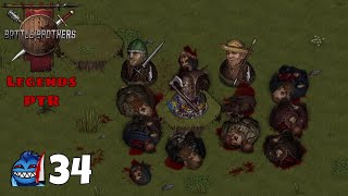 Battle Brothers Legends PTR Mod  Solo Lone Wolf  Ep 34 Waves of Bandits [upl. by Riem]