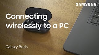 How to connect your Galaxy Buds to a PC using Bluetooth  Samsung US [upl. by Hershell135]