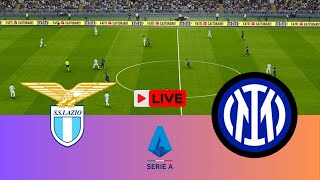 LIVE Lazio vs Inter Milan  Serie A 2425 Full Match  Video Game Simulation [upl. by Nyrak]