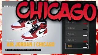 HOW TO MAKE Air Jordan 1 quotChicagoquot IN NBA 2K21 NBA 2K21 Shoe Creator [upl. by Ahseyi787]