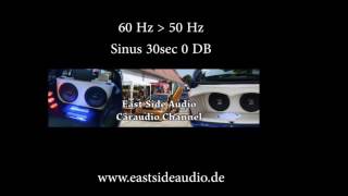 60 to 50 Hz 30sec Sinus Ton Wave 0DB für Hifi Audio Test Sweep [upl. by Alessandro]