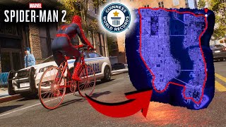 FAIRE LE TOUR DE LA MAP SUR SPIDERMAN 2 en VÉLO [upl. by Cece]