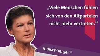 Über ihre neue Partei und den Migrationsgipfel Sahra Wagenknecht im Gespräch  maischberger [upl. by Griffiths]