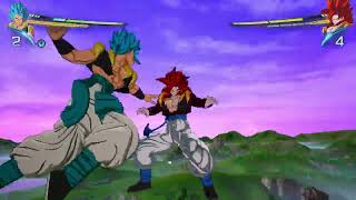 Gogeta Blue vs SS4 Gogeta [upl. by Marsland502]