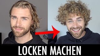 LOCKEN MACHEN MÄNNER ● Locken OHNE Hitze selber machen  DANIEL KORTE [upl. by Mcroberts]