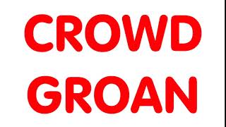 Crowd Groan Sound Effect [upl. by Conlon]