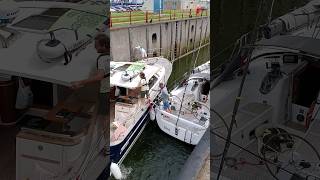 🛥️ Vlissingen Netherlands🇳🇱 Sluicebox TravelwithHugoF boatlock sluicebox sluice sluis [upl. by Samuela835]