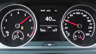 2013 Volkswagen Golf VII 14 TSI 122 HP 0100 kmh amp 0100 mph Acceleration [upl. by Llemart]