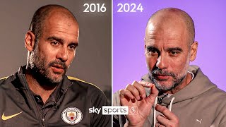 Pep Guardiola Same Interview 8 years later [upl. by Akirdna757]