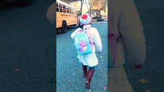 CHILLY FRIDAY SCHOOLBUS school schoollife schoolbus shorts kidsvideo elementary newyork [upl. by Elsey]