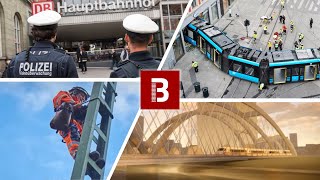 Straßenbahn entgleist Elektrifizierung Eifelstrecke Sicherheit an Bahnhöfen  Bahnblogstelle [upl. by Nyltyak]