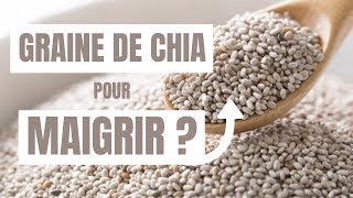 GRAINE DE CHIA Blanche 🥛 1 Recette pour MAIGRIR [upl. by Lehcyar]