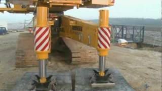 deme macarale liebherr lr 16002 w Narrow Track  Demo movie [upl. by Fitzger244]