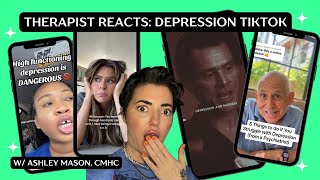 Im a Therapist and Im SHOOK by These Depression TikTok Videos [upl. by Carl]