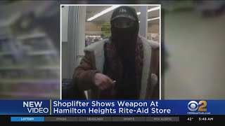 Police Shoplifter Threatens Employee With Blade [upl. by Eseerehc755]