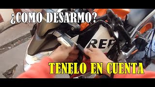 Desarme de dirección y despiece del frente Honda CB 190 R  Explicación y Detalles [upl. by Jillane909]