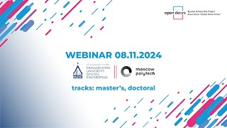 Webinar 08112024 Moscow Polytech  MGSU Tracks masters doctoral [upl. by Grossman14]