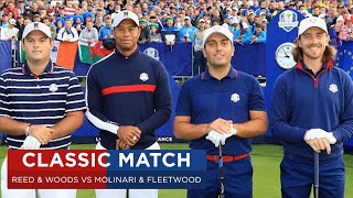 Woods amp Reed vs Molinari amp Fleetwood  Extended Highlights  2018 Ryder Cup [upl. by Hcurob352]