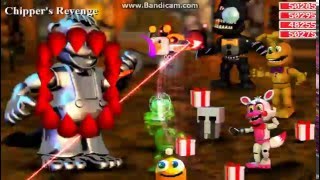 FNaF World Level 10000 Animatronics Vs Chippers Revenge [upl. by Justinian689]