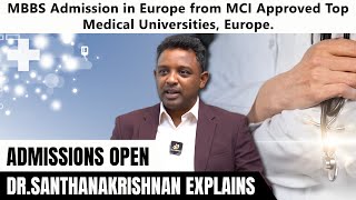 MBBS Admission in Europe from MCI Approved Top Medical Universities Europe  Study MBBS Abroad [upl. by Talie]