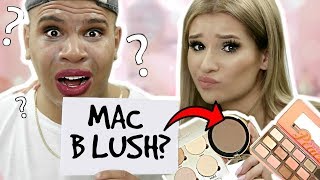 BOYFRIEND GUESSES MAKEUP PRODUCT NAMES LOL Name it OR Wear it MAKEUP CHALLENGE [upl. by Odnomar457]