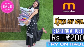 Messho kurta set Haul 💞 Honest Review  Snappygirls therott meesho haulvideo [upl. by Hasan577]