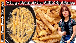 How To Make Crispy French Fries With Mayo Sauce  Easy French Fries Recipe  Finger Chips Recipe [upl. by Weiler]