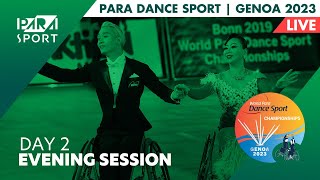 Genoa 2023  World Para Dance Sport Championships  Day 2  Evening Session  PARA SPORT [upl. by Schott]