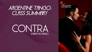 CONTRA IN TANGO Argentine tango class summary  Tanguito [upl. by Thackeray591]