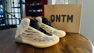 Yeezy QNTM Mist Slate US Size 125 Unboxing Sizing Comfort and Design [upl. by Fey]