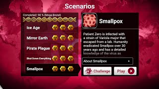 Plague Inc Smallpox Scenario Mega Brutal [upl. by Yug273]