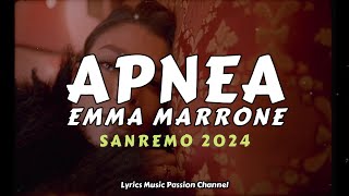 EMMA Apnea TestoLyrics Sanremo 2024 [upl. by Daisi]