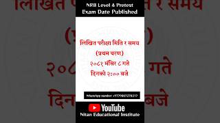 NRB Level 4 Pretest Exam Date Published [upl. by Hudgens]