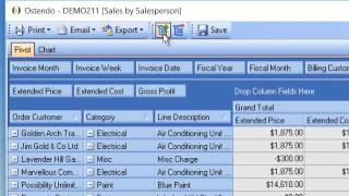 How to Make Pivot Tables in Ostendo ERP Software [upl. by Airotkiv]