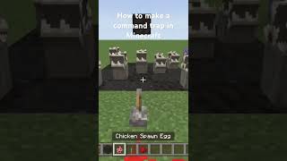 How to make a command trap in Minecraft bedrock [upl. by Latin]