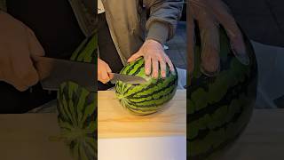 Must Try Fresh Korean Watermelon Juice  fruit cutting skills shortsvideo [upl. by Tnelc]