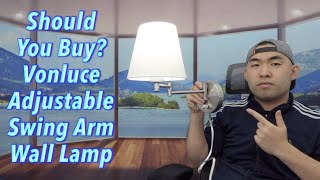 Should You Buy Vonluce Adjustable Swing Arm Wall Lamp [upl. by Gable984]