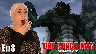 THE CLIFFHANGER  One Punch Man Episode 8 Reaction [upl. by Nairbal]